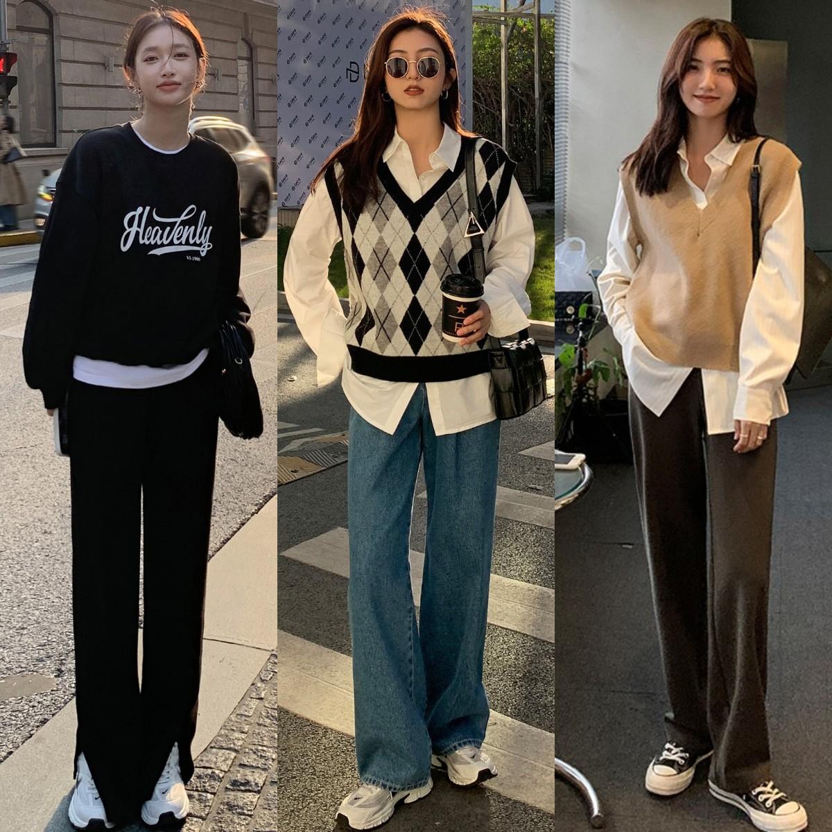 阔腿裤搭什么上衣好看图片 穿"阔腿裤",该搭配什么上衣?