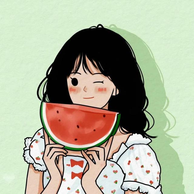 西瓜小头像微信，西瓜小头像（头像，夏天和西瓜更配哟）