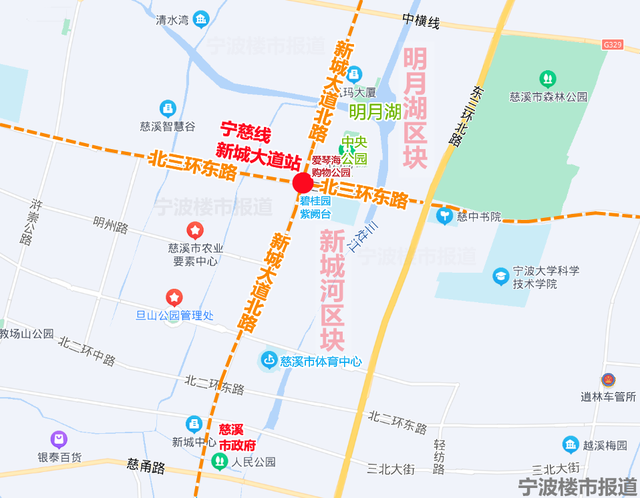 宁波地铁线路图，2021年宁波地铁线路图高清版（北端预留延伸至前湾新区的条件）